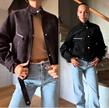 Курточка з еко шкіри Vintage