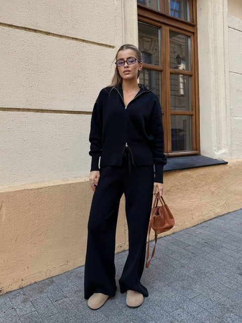 Костюм-двійка жіночий штани із зіпкою (в'язка)