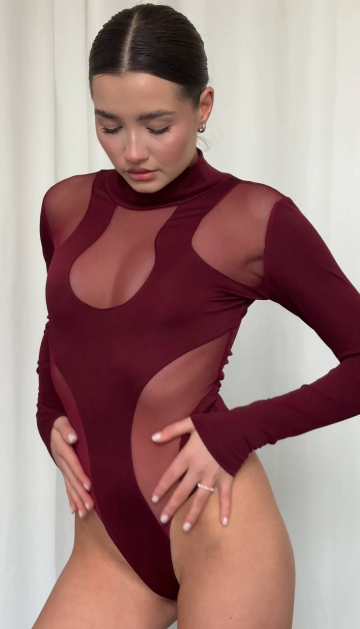 Боді з довгим рукавом