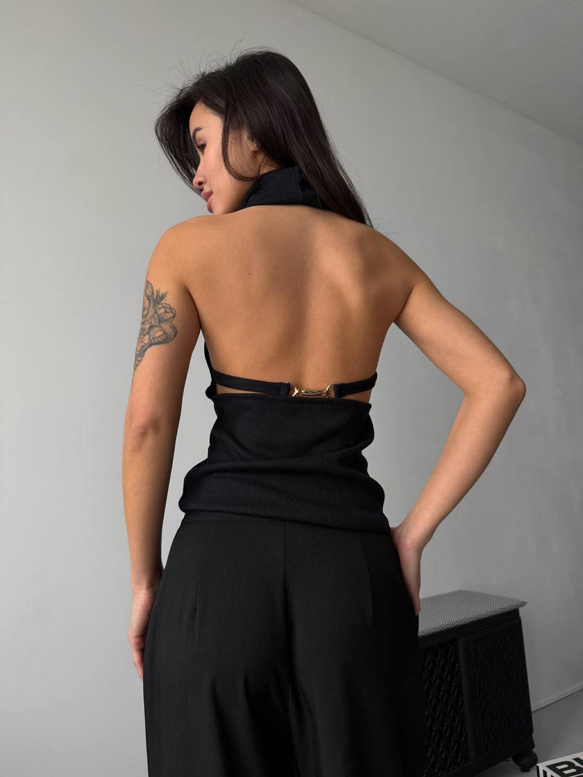 Топ з болеро з золотою застібкою