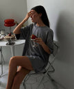 Футболка зі стразами oversize