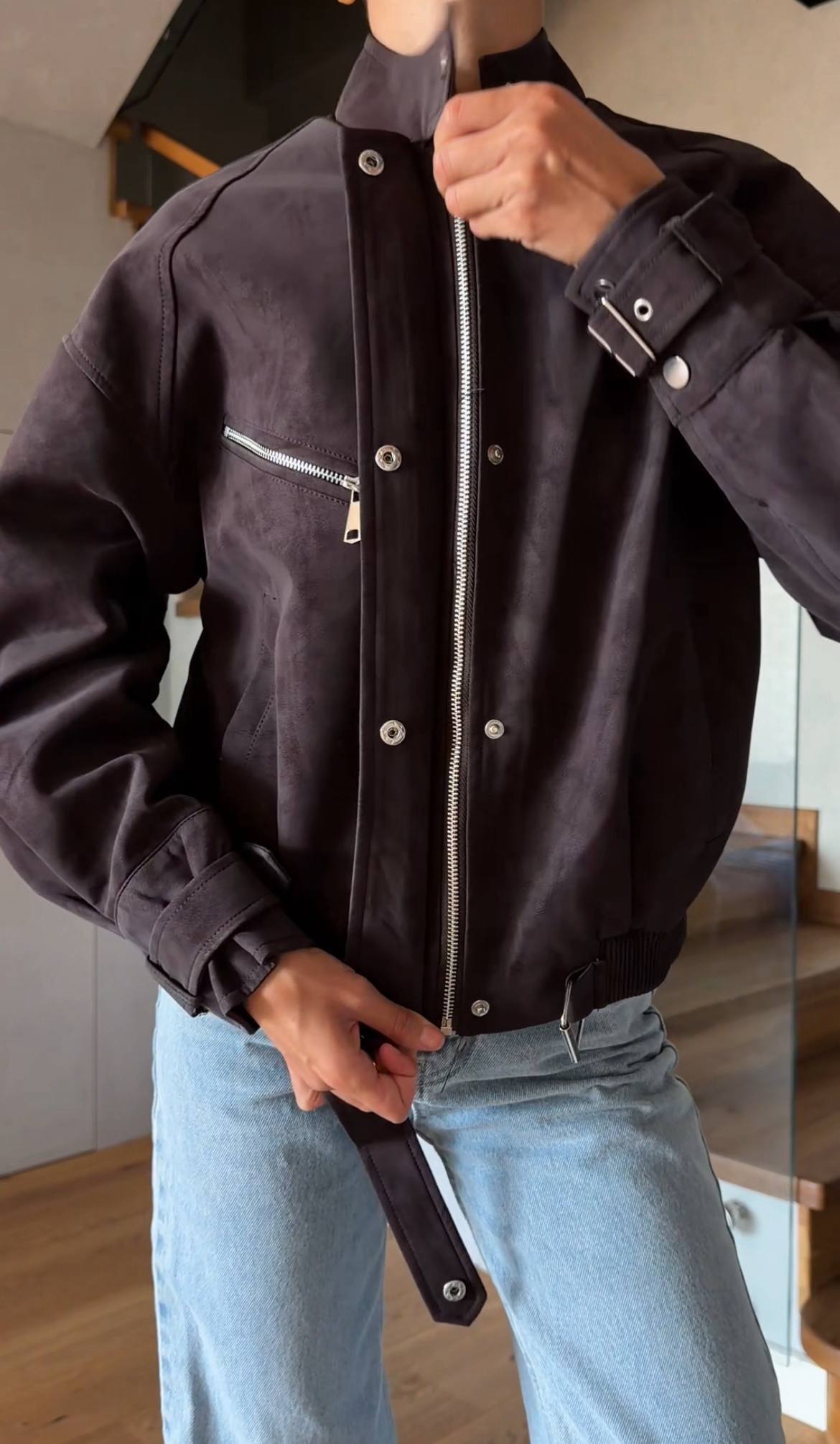 Курточка з еко шкіри Vintage