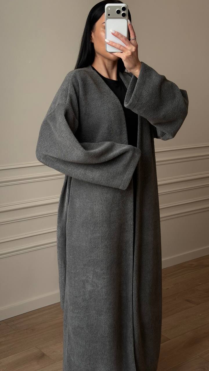 Кардиган довгий з поясом