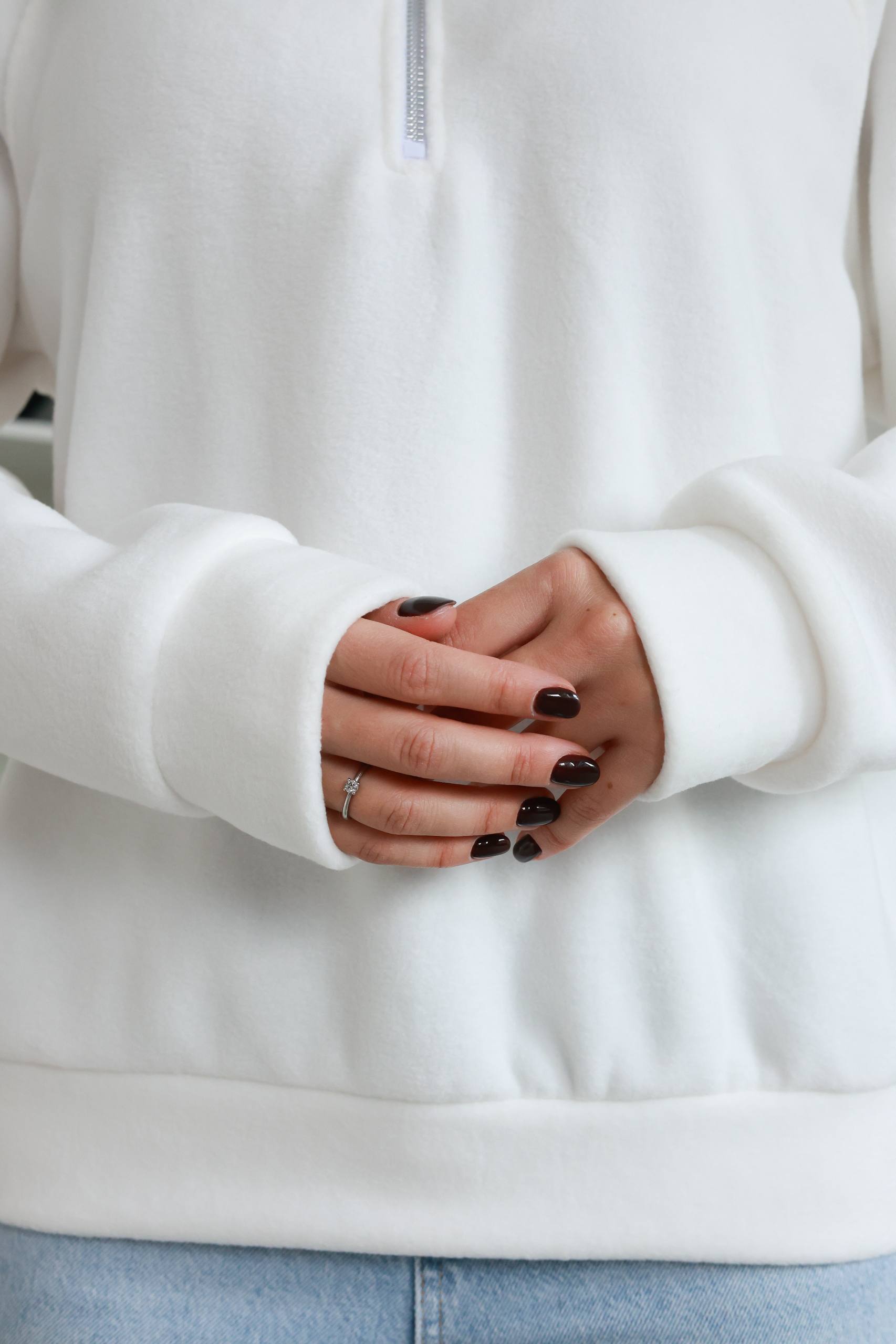 Жіночий флісовий світшот з вишивкою 