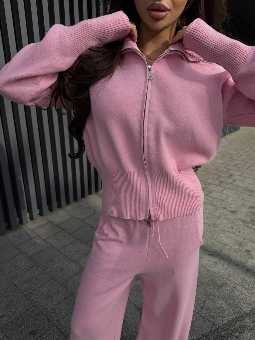 Костюм-двійка жіночий штани із зіпкою (в'язка)