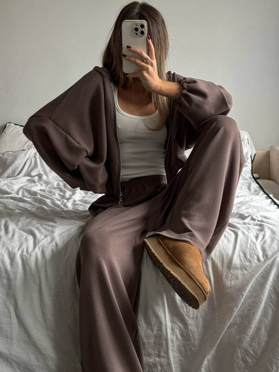 Костюм-двійка жіночий штани із зіпкою (трикотаж м'який)