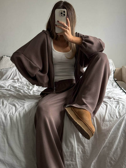 Костюм-двійка жіночий штани із зіпкою (трикотаж м'який)