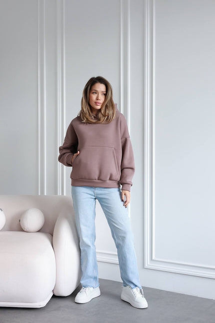 Жіночий оверсайз худі з вишивкою 