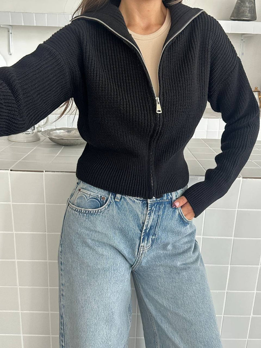 Жіночий зіп-светр one size