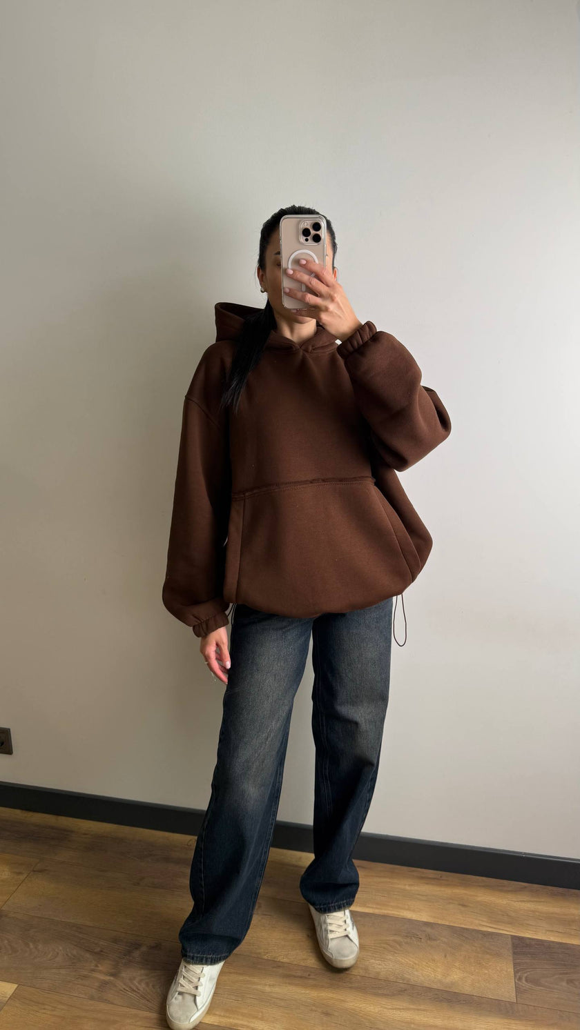 Жіночий худі оверсайз на флісі oversize
