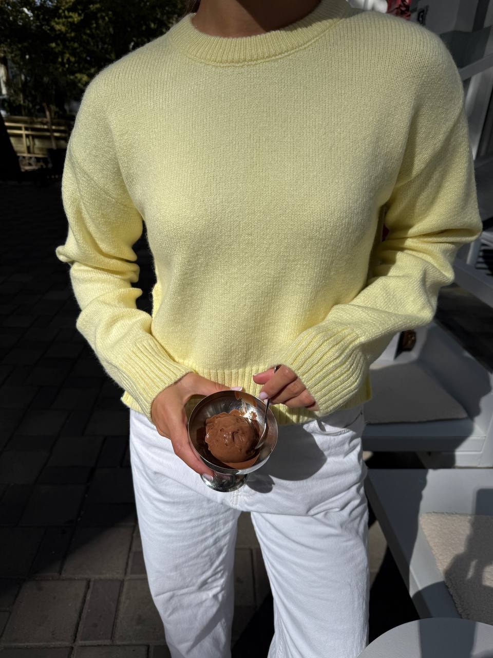 Жіночий укорочений светр з розрізами one size