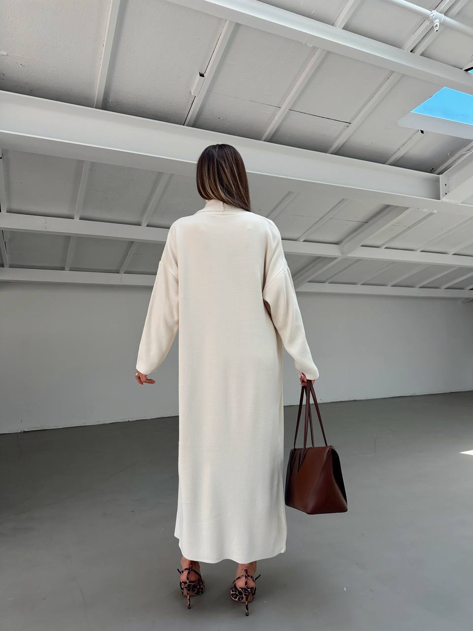 Комплект сукня і кардиган в'язані